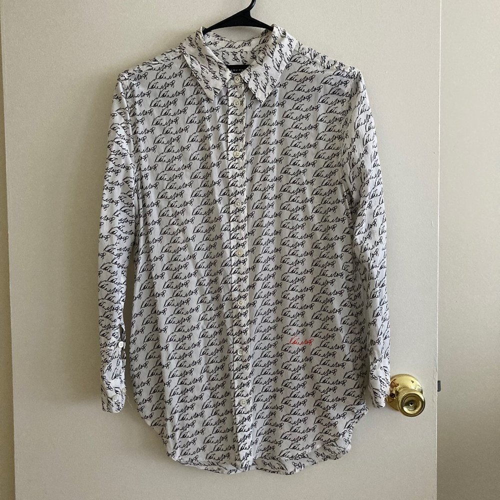 Equipment  X Kate Moss Silk Printed Blouse